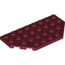 LEGO ék alakú lapos elem 4x8, sötétpiros (68297)
