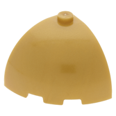 LEGO henger sarok 3×3×2 kupola tető, gyöngyház arany (88293)