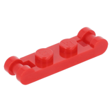 LEGO lapos elem 1×2 két végén fogantyúval, piros (18649)