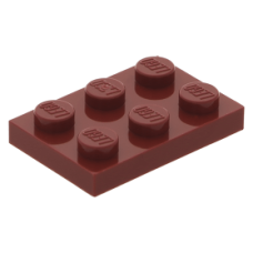 LEGO lapos elem 2x3, sötétpiros (3021) LEGO lapos elem 2x3, sötétpiros (3021)
