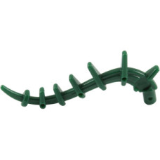LEGO növényszár tüskés, sötétzöld (55236) 