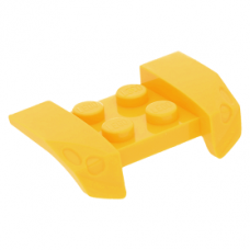 LEGO sárhányó fényszóró mintával, világos narancssárga (44674)