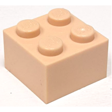 LEGO kocka 2x2, testszínű (3003)