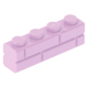 LEGO kocka 1x4 módosított tégla mintás, levendulalila (15533)