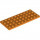 LEGO lapos elem 4x10, narancssárga (3030)