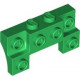 LEGO kocka 2×4 - 1×4 oldalt íves elöl bütykökkel, zöld (14520)