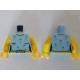 LEGO felsőtest ananász mintás top felső mintával, világoskék (76382)