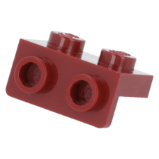 LEGO fordító elem 1x2 - 1x2, sötétpiros (99781)