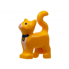 LEGO macska cica nyakörv mintával (Sox), világos narancssárga (67805)