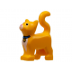 LEGO macska cica nyakörv mintával (Sox), világos narancssárga (67805)