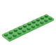 LEGO lapos elem 2x10, zöld (3832)