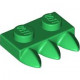 LEGO lapos elem 1x2 3 db foggal, zöld (15208)