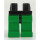 LEGO láb, fekete-zöld (970c06)