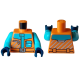LEGO felsőtest zsebes kabát és öv mintával, narancssárga (76382)