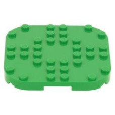 LEGO lapos elem 8×8×2/3 lekerekített sarkokkal és négy talppal, világoszöld (66790)