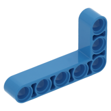LEGO technic emelőkar 3×5 90°-ban hajlítva, sötét azúrkék (32526)