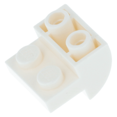 LEGO tetőelem fordított íves 2×2×1, fehér (1750)