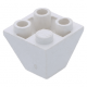 LEGO tetőelem fordított sarok 45°-os 2×2, fehér (3676)