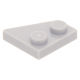 LEGO ék/szárny alakú lapos elem 2x2 balos, világosszürke (24299)
