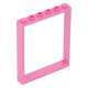 LEGO ajtókeret/ablakkeret 1×6×6, sötét rózsaszín (42205)