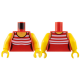 LEGO felsőtest fürdőruha mintával, piros (76382)