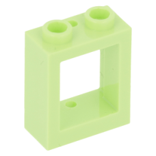 LEGO ablakkeret 1×2×2, sárgászöld (60592)