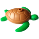LEGO teknős tengeri nagyméretű, világoszöld-középsötét testszínű (104100)