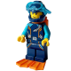 LEGO City férfi búvár minifigura 60377 (cty1639)
