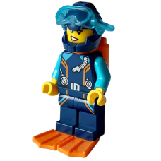 LEGO City női búvár minifigura 60377 (cty1640)