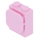 LEGO kocka 1×2×2 papír/fényképtartóval, világos rózsaszín (37452)