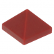 LEGO tetőelem piramis alakú 1×1×2/3, sötétpiros (22388)