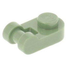 LEGO lapos elem kerek 1x1 fogóval, homokzöld (26047)