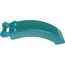 LEGO szélvédő 6 x 2 x 2 egyik végén fogantyúval, opál átlátszó világoskék (92474)