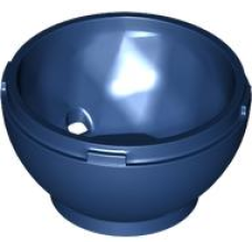 LEGO tároló/tojás alja 4x4x1 2/3, sötétkék (24130)