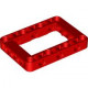 LEGO technic emelőkar 5×7 keret, piros (64179)