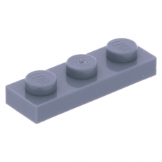 LEGO lapos elem 1x3, homokkék (3623)