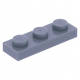 LEGO lapos elem 1x3, homokkék (3623)