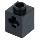 LEGO technic kocka tengely-lyukkal 1×1, fekete (73230)