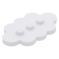 LEGO csempe 3×5 felhő alakú 3db bütyökkel, fehér (35470)