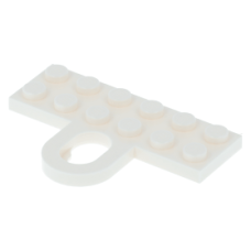 LEGO lapos elem 2×6 akasztóval, fehér (78168)