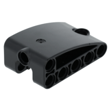 LEGO technic fal/panel elem íves 2×5×3, fekete (80285)