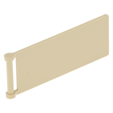 LEGO zászló 8×3 rúddal, sárgásbarna (30292)