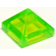 LEGO tetőelem piramis alakú 1×1×2/3, átlátszó világoszöld (22388)