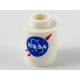 LEGO henger 1x1 NASA logó mintával, fehér (3062pb063)