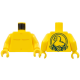 LEGO felsőtest tetovált kiskacsa mintával, sárga (76382)