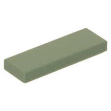 LEGO csempe 1×3, homokzöld (63864)