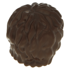 LEGO férfi haj félhosszú göndör, sötétbarna (10048)