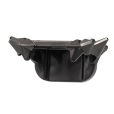 LEGO vállvédő páncél tüskékkel, gyöngyház sötétszürke (86124)