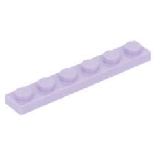 LEGO lapos elem 1x6, levendulalila (3666)