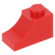 LEGO boltív 1×2 fordított, piros (78666)